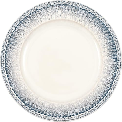 GreenGate [W1025] Dinner Plate Alice Ripple Blue