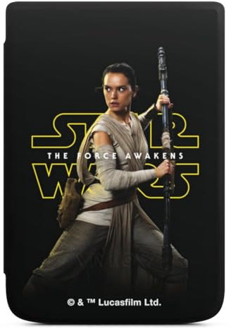 DeinDesign Coque pour liseuse Compatible avec Vivlio Touch HD Plus Etui pour liseuse Protection pour liseuse Rey Noir Star Wars