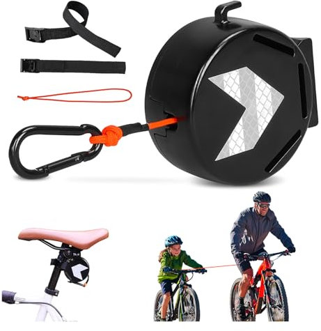 2M Fahrrad Abschleppseil Kinder,Einziehbare Bike Fahrrad Abschleppgurt Zugsystem Abschleppseil für Kinderfahrräder Abschleppseil Fahrrad Zubehör Kinder Eltern