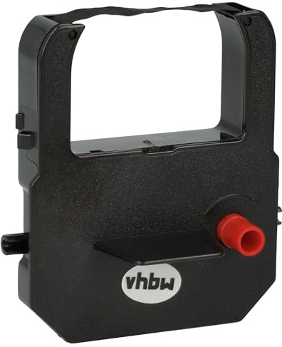 vhbw 1x Farbband Schriftband kompatibel mit Bürk ZS5000 / ZR5500 | ZS 6000 Nadeldrucker, Bondrucker - Schwarz