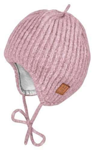 maximo Baby-Mütze, Rippe, ausgenäht Jerseyfutter