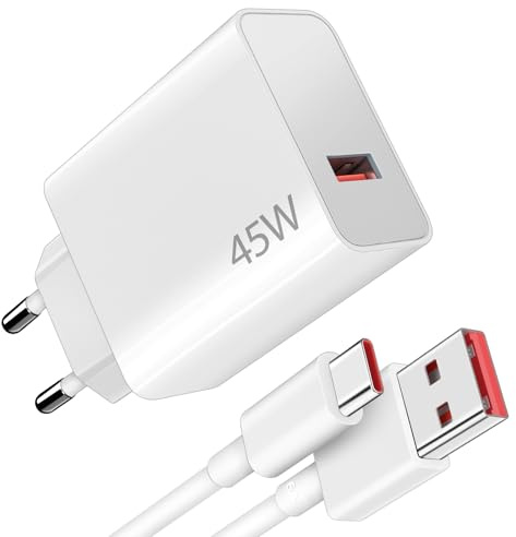 45W Chargeur Rapide avec Câble USB C 1m pour XiaoMi Redmi Note 15 14 5G | pourTurbo Rapide Chargeur pour Xiaomi Pad 6 5 14 Pro POCO Pad X1 Redmi 17 Note 14 13 12S 12 POCO M6 Mi 10T Pro Lite Redmi 15C