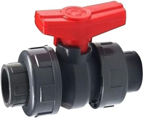 Ball Valve Ball Valve,Water Switch, PVC Union Valve Connector, 20/25/32/40/50mm Aquarium Fish Agriculture Garden Adapter Water Pipe Fittings, 1pcs(50mm)