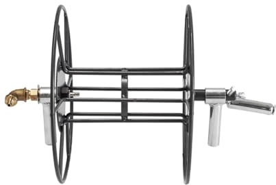 Bricoferr Carrete enrollador de manguera para carretilla pulverizadora