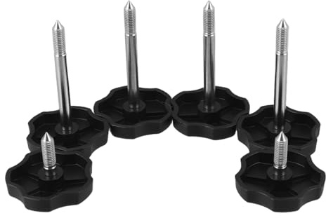 FUNOMOCYA 6 Pezzi Manopole Morbide per Telaio Finestra Soft-Top Viti Fissaggio per Porta Riduzione Rumore Installazione Facile Accessori Auto Resistente e Compatibile