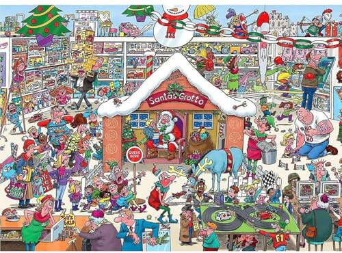 500-bitars pussel på hållbart dammpapper med fullfärgsguide affisch jultema utmanande familjeunderhållning hemvisning (52 × 38 cm)