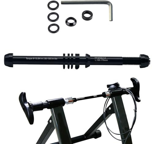 Perno Allenatore Per Ciclismo | Adattatore Ruota Posteriore Per Ciclismo Rullo Sostitutivo - Larghezza Regolabile Accessorio Allenamento -Uomo Donna