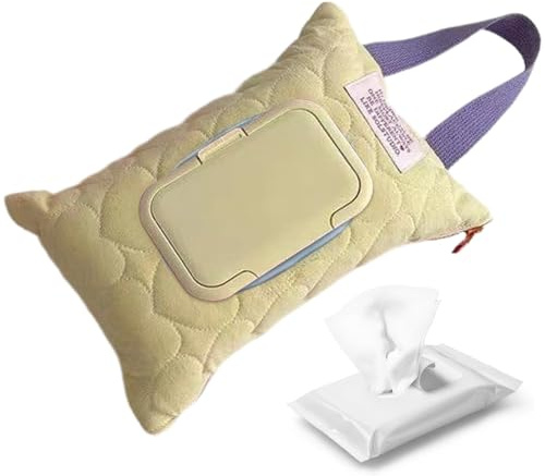 Porta Toallitas para Bebé Bolsito Acolchado Para Viaje Dispensador De | Porta Toallitas Portátil Para Viaje Diario Camping Coche Y Cambiador De Bebé