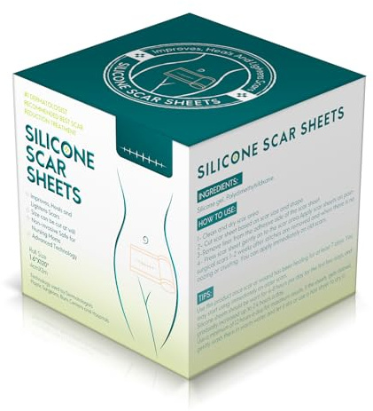 1.6 x 120 Roll (3M) - Reusable & Flexible Skin Care Tape, Láminas de silicona en rollo, Soft & Breathable Gel Strips for Smooth Skin Appearance, Easy to Cut & Washable for Daily Use