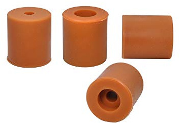 4er Pack 3D Drucker Silikon Nivelliersäule Solide Bett Mount Stabiles Werkzeug Hitzebeständige Silikonpuffer kompatibel mit Prusa i3 Plus, Anet A8 Wanhao D9, Anycubic Mega, Ender 5 Plus Heatbed