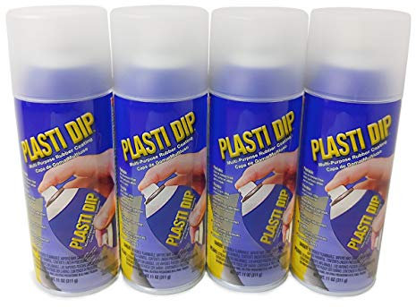 Plasti Dip 4 x Performix Multi-Purpose Rubber Coating Spray Paint - 311g - CLEAR