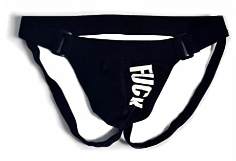 Alienjoy Jockstrap stringtrosa för män sexiga underkläder män trosor stringtrosa bomull låg midja G-string sport jockstrap kalsonger, svart, M