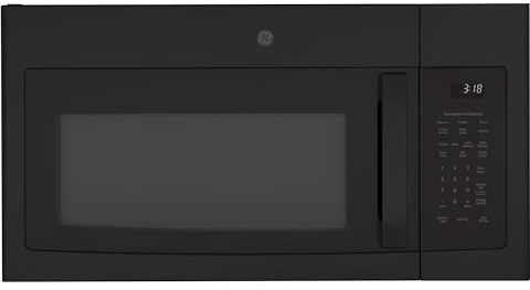 GE 30 Over-the-Range Microwave Oven, 900W, 1.8 Cu. Ft., Black