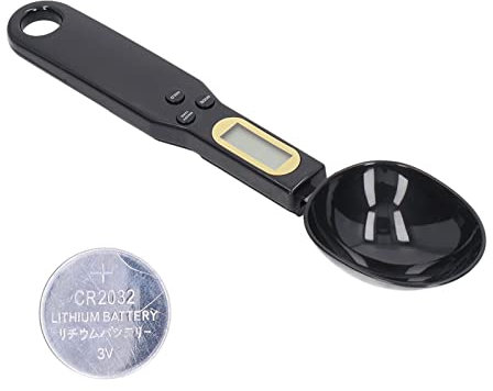 LEEZAD Bilancia Cucina Digitale a Cucchiaio, 30ml 17.6Oz Grande Capacità Bilancia Digitale con Schermo Elettronico, Bilancia per Alimenti con Slot Rimovibile Misurino da Cucina per Forniture per Chef