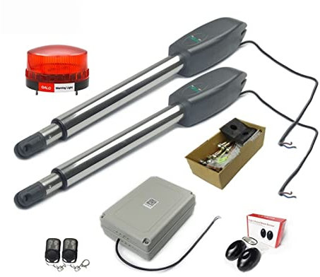 Automatic Gate Opener Kit 400KG Dual Arms Swing Door Electric Opener Motor for Home Security/Farm/Garage/Business Driveway Gate