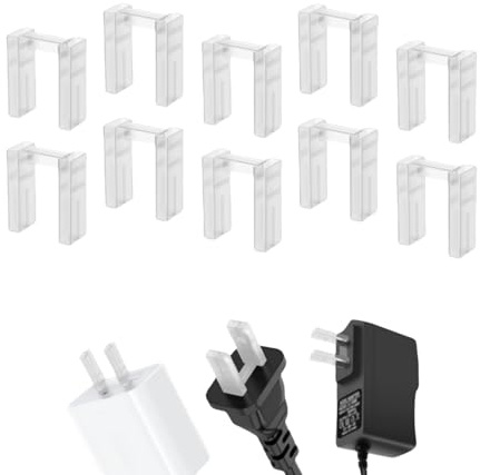 10Pcs Phone Charger Plug Cover 2 Pin Power Plug Power Inlet Cover,Outlet Baby Proof Cover US Standard Wall USB Charger Adapter Accessories Attachments Anti Rust,Not fit for 2-Core Asymmetrical Plugs