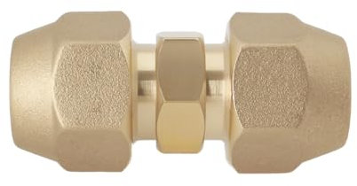 OTOTEC 1Pc écrou de Raccord de Conduite de Réfrigérant 3/8 en Laiton pour Tube de Climatisation en Cuivre de Diamètre Extérieur 9 Mm Et 9,52 Mm