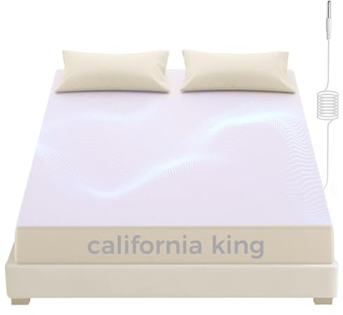 Grounding Fitted Sheets, Earthing Bed Sheets, 95% Organic Cotton + 5% Pure Silver Fiber, Grounded Sheets with Grounding Cord, Conductive Grounding Cover for Better Sleep (Beige, California King)