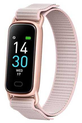 Fitness Tracker for Men Women 24 Sport Modes with 24/7 Heart Rate Monitor Sleep Tracker Step/Calorie Counter Stopwatch Pedometer IP68 Waterproof (Pink)