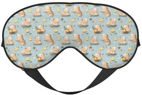 Máscara de sueño para los ojos para hombres y mujeres – Bonita máscara de sueño con hebilla ajustable – Máscara de sueño opaca y cómoda para hombres y mujeres – Diadema divertida para juegos de
