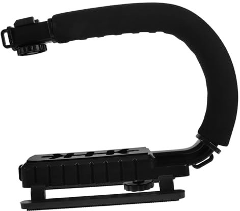 SHINEOFI Estabilizador de Cámara Profesional Portátil para Grabación de Video Soporte Mano y Flash Compatible con DSLR Caliente Duradero para Uso