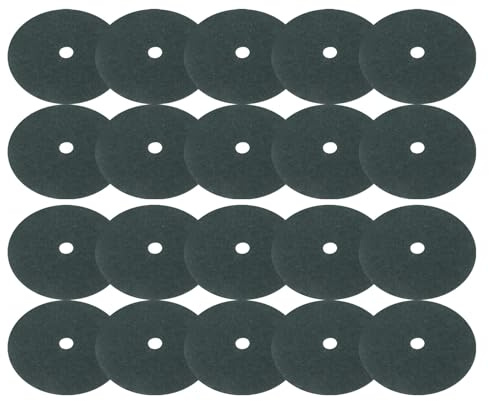 Gettimore 20PCS Green Tree Mulch Rings for Weed Control, Non-Woven Fabric Breathable Garden Ground Cover Mat for Trees, Flower Beds, Vegetables, 15-32cm 25cm