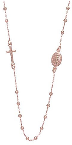 Holyart Rosenkranz Kette Amen rosa Silber 925 Perlen 2.5mm
