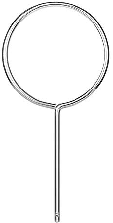 stonylab Stöd Retort Ring, Förkromad Lab Stöd Ring Sluten Förlängningsring i O.D. 140 mm I.D. 125 mm för Laboratorium Experimentera, Kraftig Korrosionsbeständig