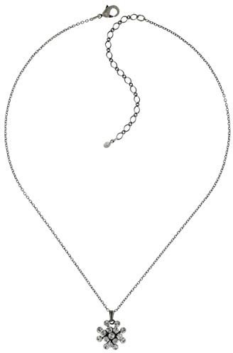 Konplott Necklace MINI pendant Magic Fireball - white crystal mini antique silver (16mmØ)