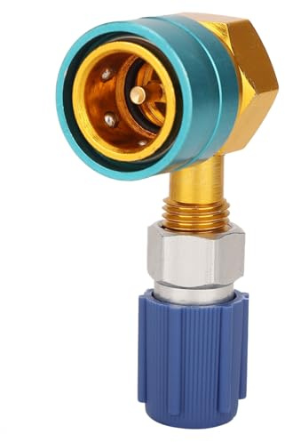 VOBOR Adaptadores R1234yf a R134a, Acopladores Rápidos Aire Acondicionado Refrigerante para Automóvil, Adaptador Rápido aire Acondicionado, Lado Bajo Acondicionado Automático Acoplamient