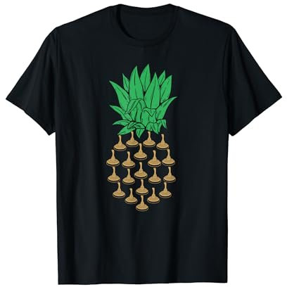 Eisstock Ananas Eisstockschießen Stockschütze T-Shirt