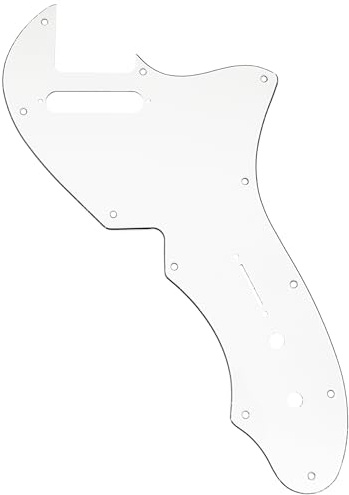 Musiclily Pro 11 Löcher Gitarre Schlagbrett 4-lagig 3-lagig Weiß | für USA Fender 69 Tele Thinline Style E-Gitarre