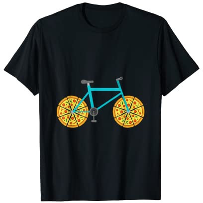 Roulettes de vélo à pizza T-Shirt