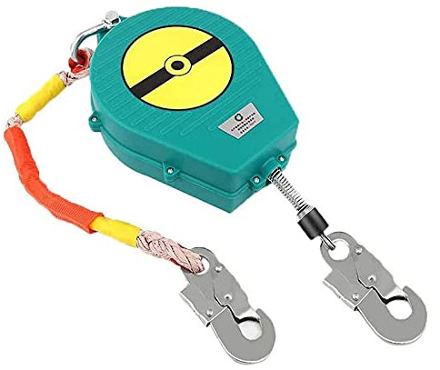 CAPXXIN Self Retracting Lifeline Cable, Fall Protection Device Retractable Tool Lanyard for Harness, Fall Arrester Positioning Lanyard for Roofing Construction Scaffold, Load: 150kg needed