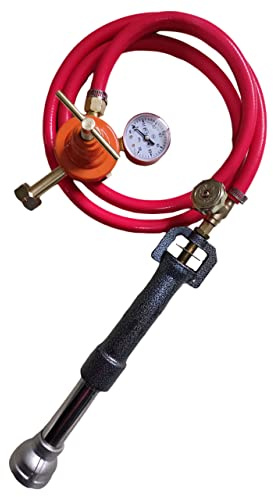 Luftdrossel für Schmiede Gasofen Gasesse Schmiedeofen Hufschmiede Messermacher Metallschmiede Metallschmelzofen, Butan, Propan, LPG, Gas Burner with regulator