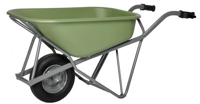 MATADOR Brouette Profi Max Plus - En acier - 90 l - PEHD - Vert
