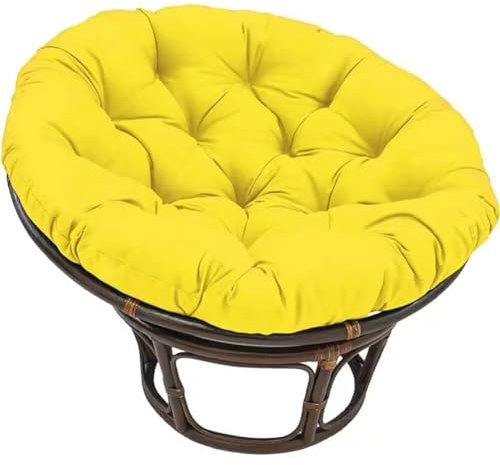 Hängesessel Kissen 100 cm Outdoor - Stuhlkissen Papasansessel Sitzkissen Gartenmöbel Polster Hängekorb Sitzpolster Dicke Sitzauflagen für Rattanmöbel und Gartenstuhl Rund Papasansessel Kissen