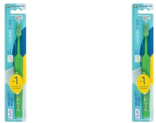 TEPE Select Medium Zahnbürste/Mittelstarke Borsten und ein schmal zulaufender Bürstenkopf - für eine gründlichere Reinigung (Packung mit 2)