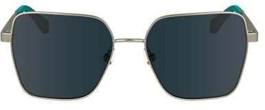 Calvin Klein Jeans Women's Sunglasses CKJ24201S - Gold with Solid Blue Lens