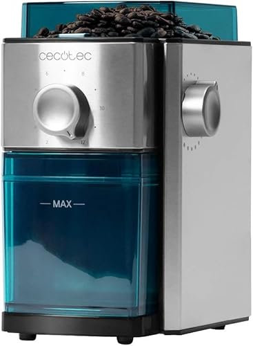 Café Mocay - Molinillo de Café Eléctrico, con Cuchillas de Acero Inoxidable, 17 Niveles de Molienda - Con Cepillo de Limpieza