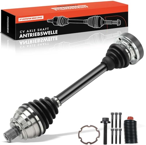 Frankberg Albero di trasmissione Albero dell'asse Cambio manuale senza ABS Ring Asse Anteriore Compatibile con Transporter IV Bus 70B 70C 70J 70K 7DB 7DC 7DJ 7DK 1.9L-2.8L 1990-2003 701407271M