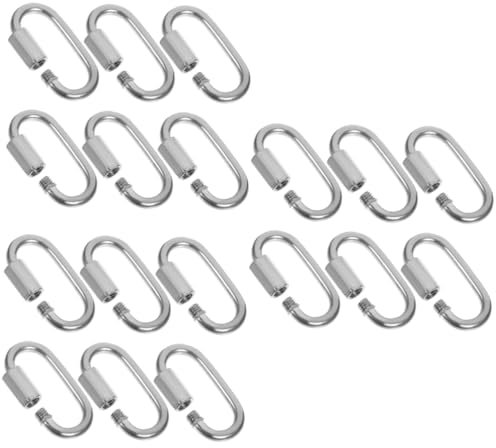 Gatuida 3sets Edelstahl Kette Link Kette Link Gewinde Kette 6 Stücke * 3