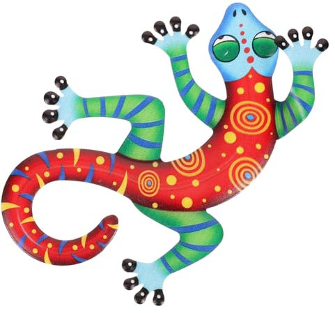 SEWOART Pendentif Gecko Fer Suspendu Décoration Murale pour Jardin Ou Intérieur Design Unique