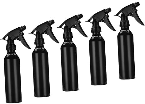 Baluue 5pcs Spray Bottles Reusable Mist Sprayer Pump Aluminum Alloy for Sprayer
