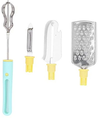 Set di 4 Gadget da, Frullino per le Uova, Coltello da Scavo, Grattugia, Pentole Multifunzionali in Acciaio Inossidabile