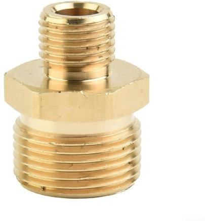 Adattatore in ottone ad alta pressione M22, per connettore da 1,5 a 1/4, raccordo accoppiatore per tubi, compatibile con idropulitrici AG, tubi flessibili