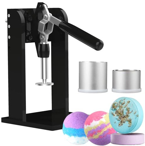 Badebomben-Pressmaschine, Shampoo-Bar-Seifenherstellungsmaschine mit 6,3 cm Badebombenform und 6,3 cm Dusch-Dampfgarer