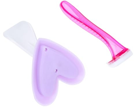 DONFAMDS Bikini Haarrasierer Satz für Frauen mit Ergonomischem Design und Abs Silikon Material Einfacher Intimrasur für Präzises Trimmen und Formen der Bikinizone Zufällige Farbe