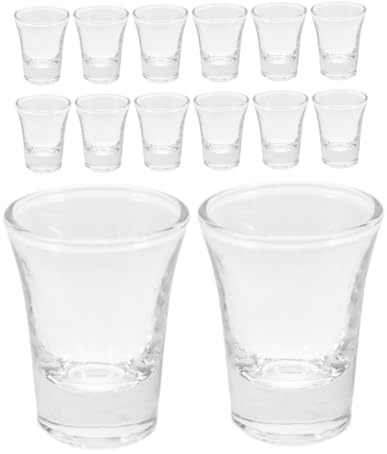 TOYZFRIENDY 36pcs Glass Communion Cups Reusable Clear Shot Glasses for Standard Communion Trays Heat Resistant Small Christian Chalice Cups for Church Services and Family Gatherings