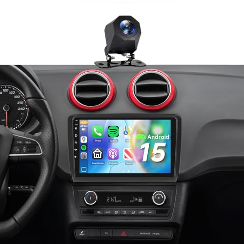 【4+64G】 Hodozzy Carplay Radio Coche para Seat Ibiza 2016 2017, Pantalla Táctil de 9 Pulgadas con Android Auto/EQ/Mirror Link/WiFi/GPS/RDS/FM/Bluetooth/USB